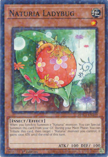 Naturia Ladybug - HAC1-EN109 - Duel Terminal Normal Parallel Rare 1st Edition