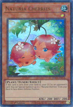 Naturia Cherries - HAC1-EN116 - Duel Terminal Ultra Parallel Rare 1st Edition