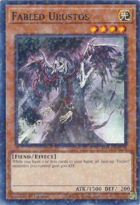 Fabled Urustos - HAC1-EN128 - Duel Terminal Normal Parallel Rare 1st Edition