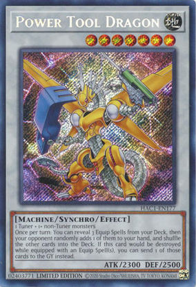 Power Tool Dragon - HAC1-EN177 - Secret Rare 1st Edition