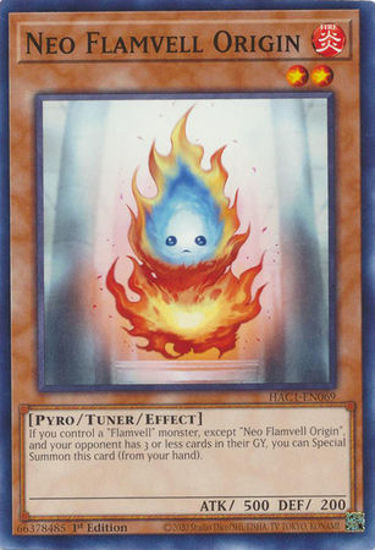 Neo Flamvell Origin - HAC1-EN069 - Common 1st Edition