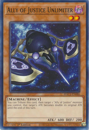 Ally of Justice Unlimiter - HAC1-EN086 - Common 1st Edition