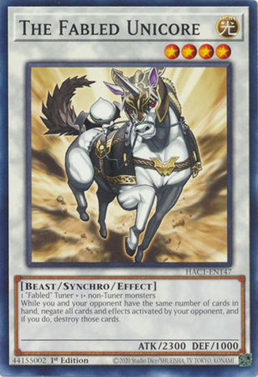 The Fabled Unicore - HAC1-EN147 - Common 1st Edition