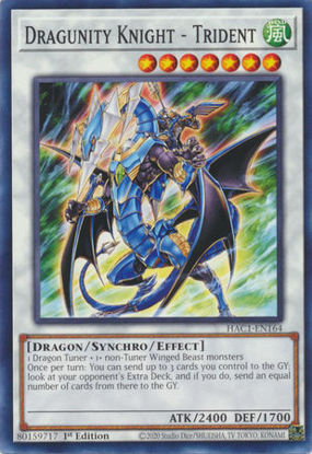 Dragunity Knight - Trident - HAC1-EN164 - Common 1st Edition