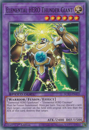 Elemental HERO Thunder Giant - SGX1-ENA22 - Common 1st Edition