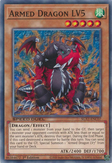 Armed Dragon LV5 - SGX1-ENC07 - Common 1st Edition