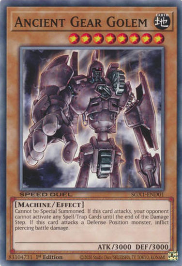 Ancient Gear Golem - SGX1-END01 - Common 1st Edition