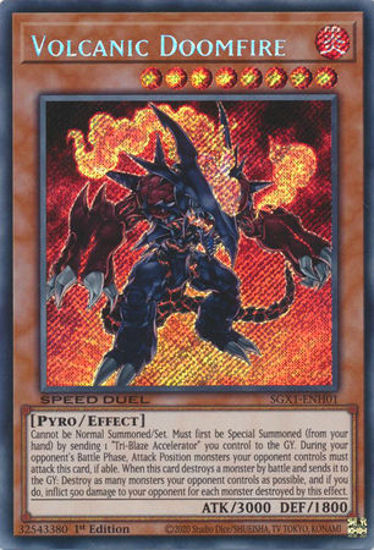 Volcanic Doomfire - SGX1-ENH01 - Common 1st Edition