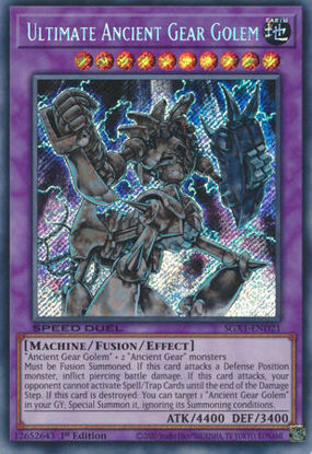 Ultimate Ancient Gear Golem - SGX1-END21 - Secret Rare 1st Edition