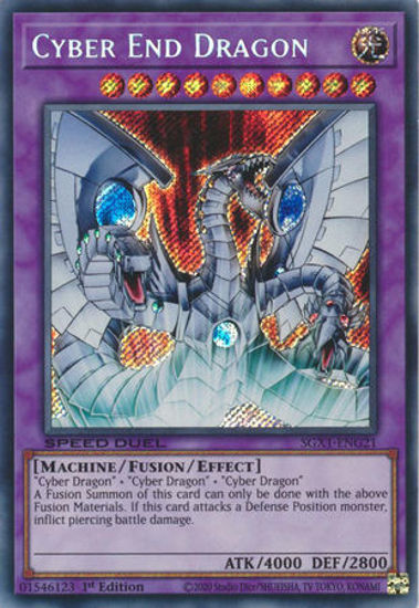 Cyber End Dragon - SGX1-ENG21 - Secret Rare 1st Edition