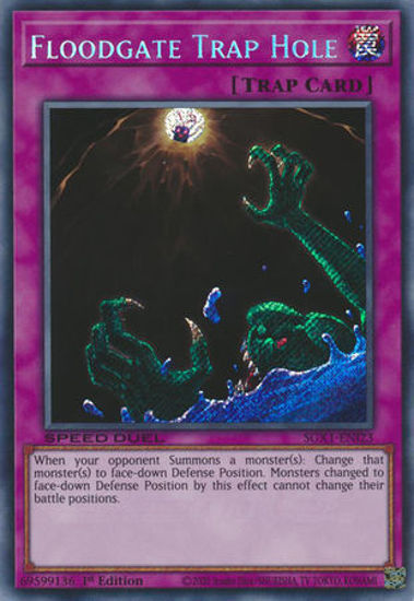 Floodgate Trap Hole - SGX1-ENI23 - Secret Rare 1st Edition