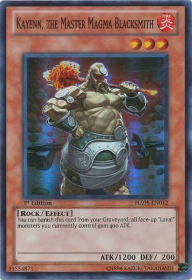 Kayenn, the Master Magma Blacksmith - HA05-EN012 - Super Rare Unlimited