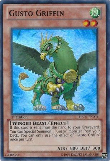 Gusto Griffin - HA07-EN004 - Super Rare Unlimited