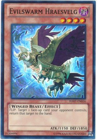 Evilswarm Hraesvelg - HA07-EN016 - Super Rare Unlimited