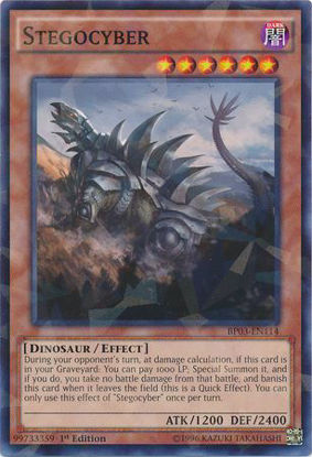 Stegocyber - BP03-EN114 - Shatterfoil Rare 1st Edition