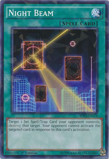 Night Beam - BP03-EN176 - Shatterfoil Rare 1st Edition