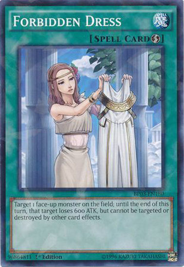 Forbidden Dress - BP03-EN180 - Shatterfoil Rare 1st Edition