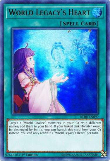 World Legacy's Heart - BLRR-EN099 - Ultra Rare 1st Edition