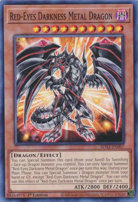 Red-Eyes Darkness Metal Dragon - SDAZ-EN007 - Common 1st Edition