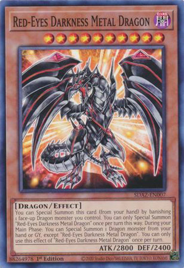 Red-Eyes Darkness Metal Dragon - SDAZ-EN007 - Common 1st Edition