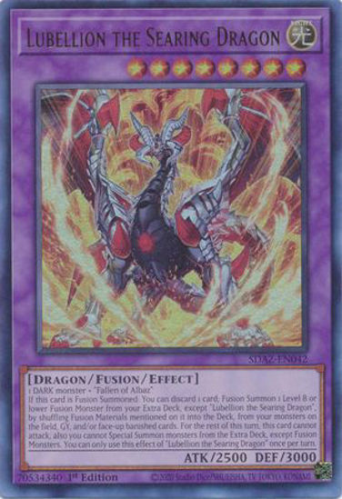 Lubellion the Searing Dragon - SDAZ-EN042 - Ultra Rare 1st Edition