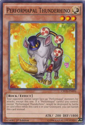 Performapal Thunderhino - CROS-EN096 - Common 1st Edition