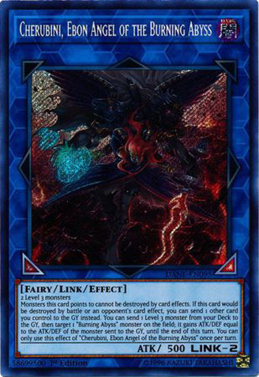 Cherubini, Ebon Angel of the Burning Abyss - DANE-EN095 - Secret Rare 1st Edition