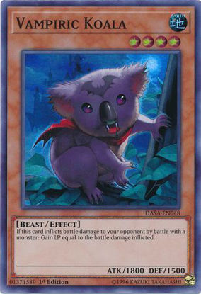 Vampiric Koala - DASA-EN048 - Super Rare 1st Edition