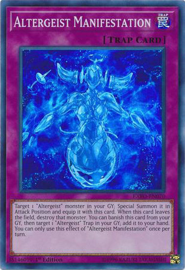 Altergeist Manifestation - EXFO-EN070 - Super Rare 1st Edition