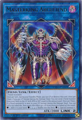 Masterking Archfiend - EXFO-EN090 - Rare 1st Edition