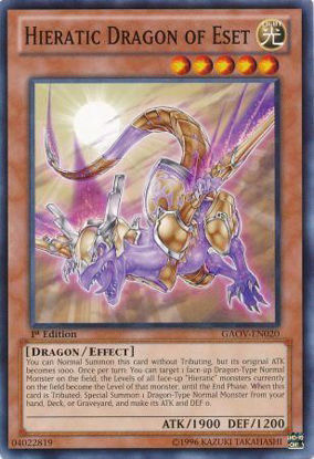 Hieratic Dragon of Eset - GAOV-EN020 - Common 1st Edition