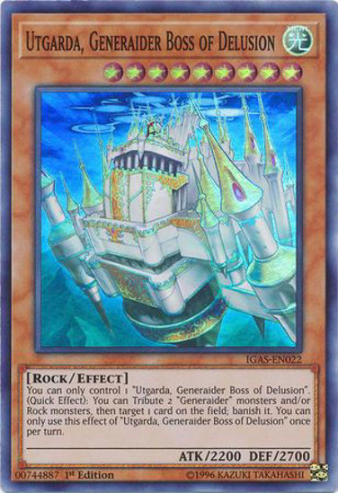 Utgarda, Generaider Boss of Delusion - IGAS-EN022 - Super Rare 1st Edition