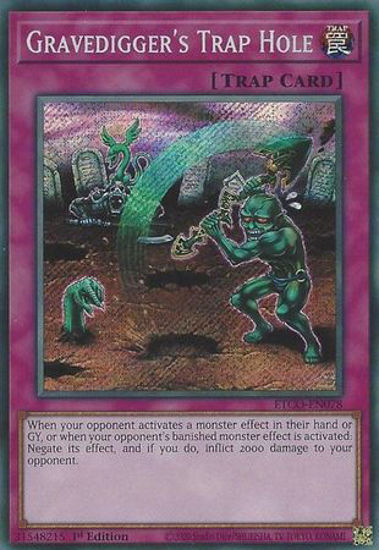 Gravedigger's Trap Hole - ETCO-EN078 - Secret Rare 1st Edition