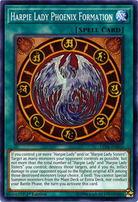 Harpie Lady Phoenix Formation - LED4-EN010 - Common 1st Edition