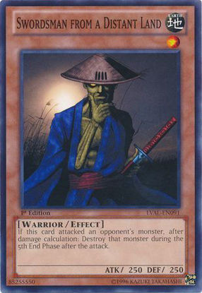 Swordsman from a Distant Land - LVAL-EN091 - Common 1st Edition