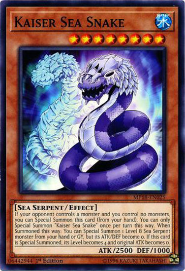 Kaiser Sea Snake - MP18-EN025 - Common 1st Edition