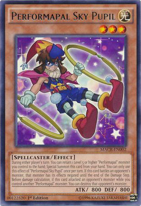 Performapal Sky Pupil - MACR-EN002 - Rare 1st Edition