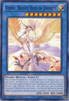 Vennu, Bright Bird of Divinity - MACR-EN097 - Common 1st Edition