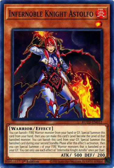 Infernoble Knight Astolfo - ROTD-EN012 - Common 1st Edition