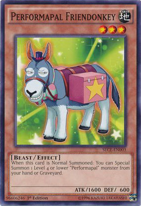 Performapal Friendonkey - SECE-EN003 - Common 1st Edition