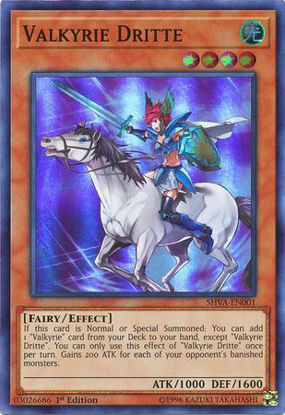 Valkyrie Dritte - SHVA-EN001 - Super Rare 1st Edition