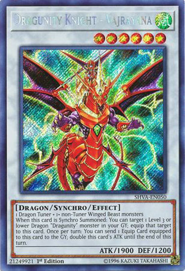 Dragunity Knight - Vajrayana - SHVA-EN050 - Secret Rare 1st Edition