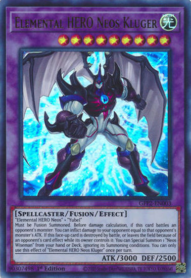 Elemental HERO Neos Kluger - GFP2-EN003 - Ultra Rare 1st Edition