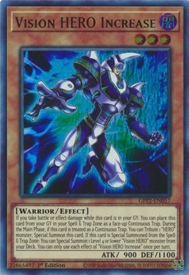 Vision HERO Increase - GFP2-EN057 - Ultra Rare 1st Edition