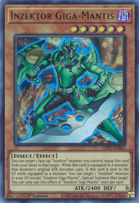 Inzektor Giga-Mantis - GFP2-EN063 - Ultra Rare 1st Edition