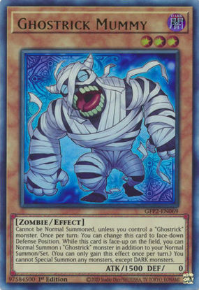 Ghostrick Mummy - GFP2-EN069 - Ultra Rare 1st Edition