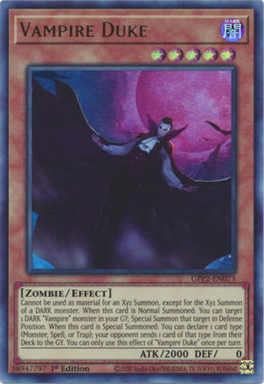 Vampire Duke - GFP2-EN073 - Ultra Rare 1st Edition