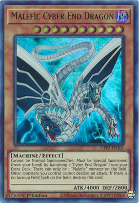 Malefic Cyber End Dragon - GFP2-EN101 - Ultra Rare 1st Edition