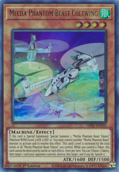 Mecha Phantom Beast Coltwing - GFP2-EN103 - Ultra Rare 1st Edition