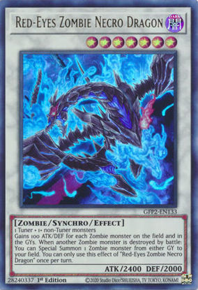 Red-Eyes Zombie Necro Dragon - GFP2-EN133 - Ultra Rare 1st Edition